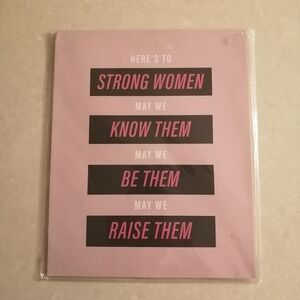 New in Package Poster Print Strong Woman Motivational Quote Print 8" x 10"